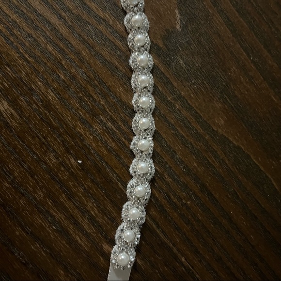 BHLDN (Anthropologie) Amanita Bridal Sash with Pearls and Beads - Picture 7 of 10